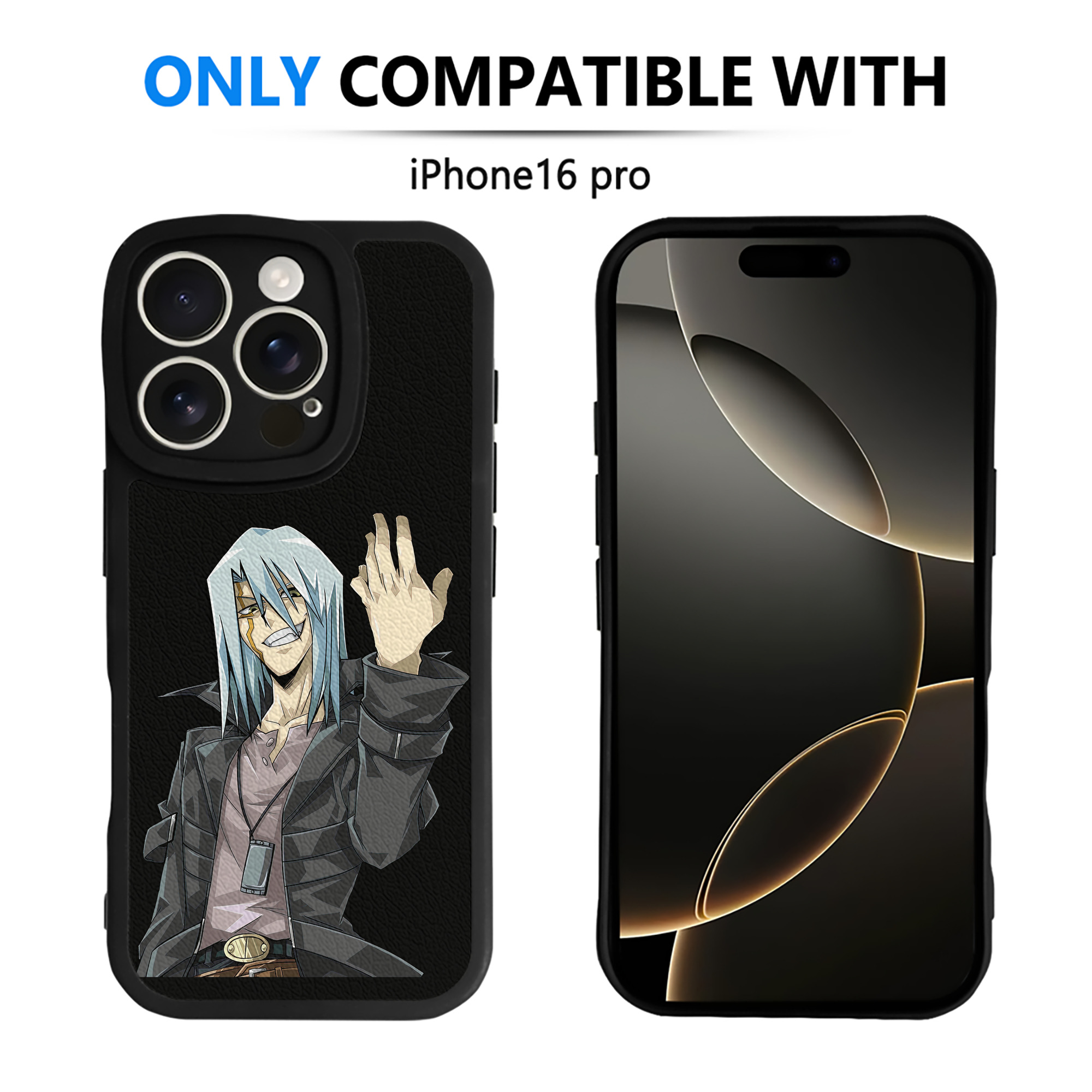 （画像用） 遊☆戯☆王 Yu-Gi-Oh! 【iPhone 16シリーズ対応】シリコンスマホケース（レザー調） 材質：シリコン